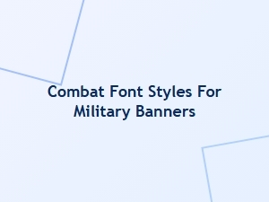 Bold Tactical Font Styles for Military Banners