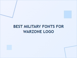 Best Military Fonts for Warzone Logo